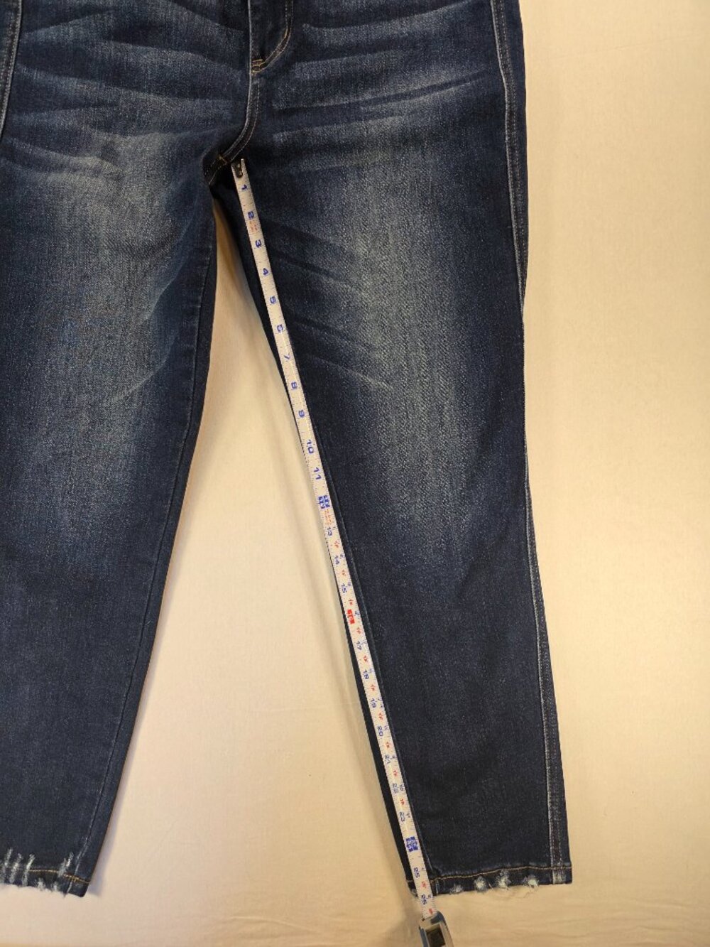 Flying Monkey Women’s Denim Blue Jeans High Rise Flare Size 31x26 NWOT - Picture 9 of 16